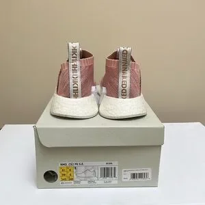 adidas gazelle silver green womens adidas Pink Naked X Kith Nmd Cs2 Primeknit Maroon Trainers UK 4 EU 37 👠